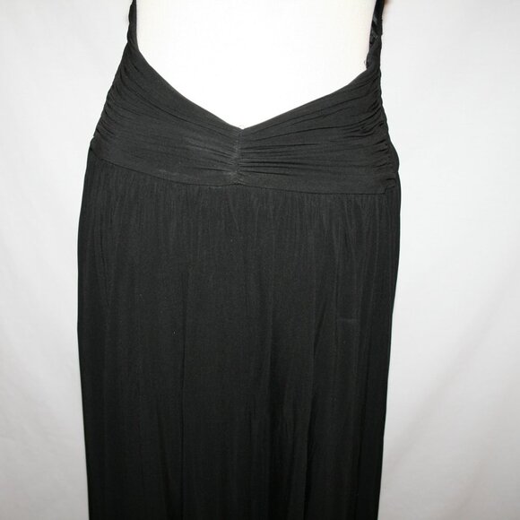 BCBG Maxazria Black Open Cross Back Floor Length Gown Small - Picture 12 of 12